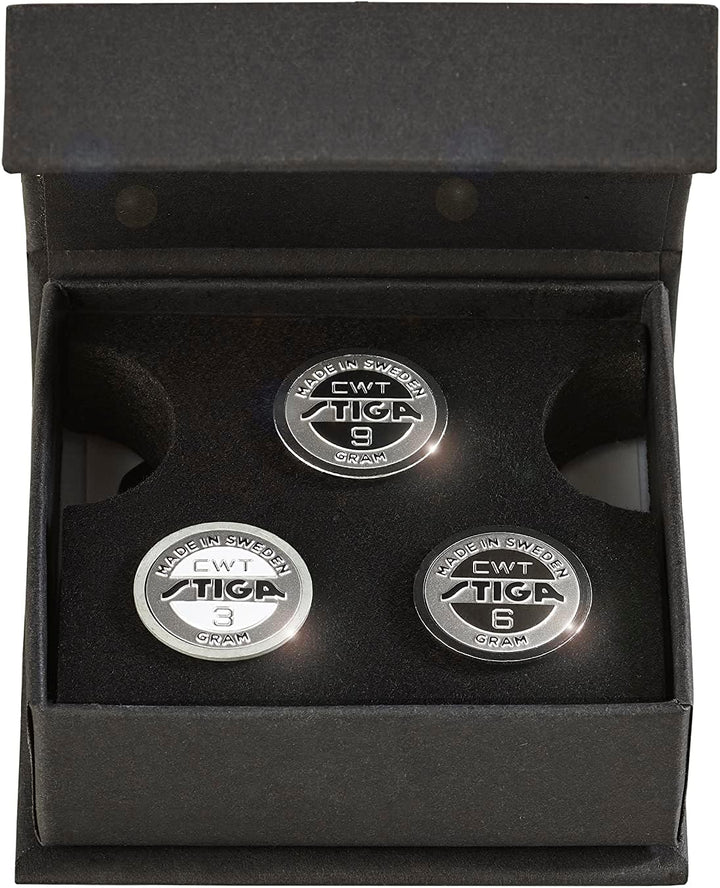 Stiga Tischtennisholz Cybershape Wood mit CWT Custom Weight Technology Gerade, Gerade