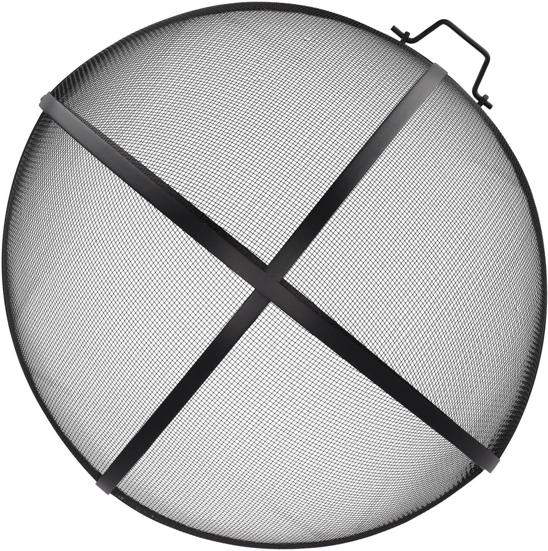 Esschert Design Feuerstellengitter, Funkenschutz, halbkugel, faltbar, ca. 60 cm x 60 cm x 33