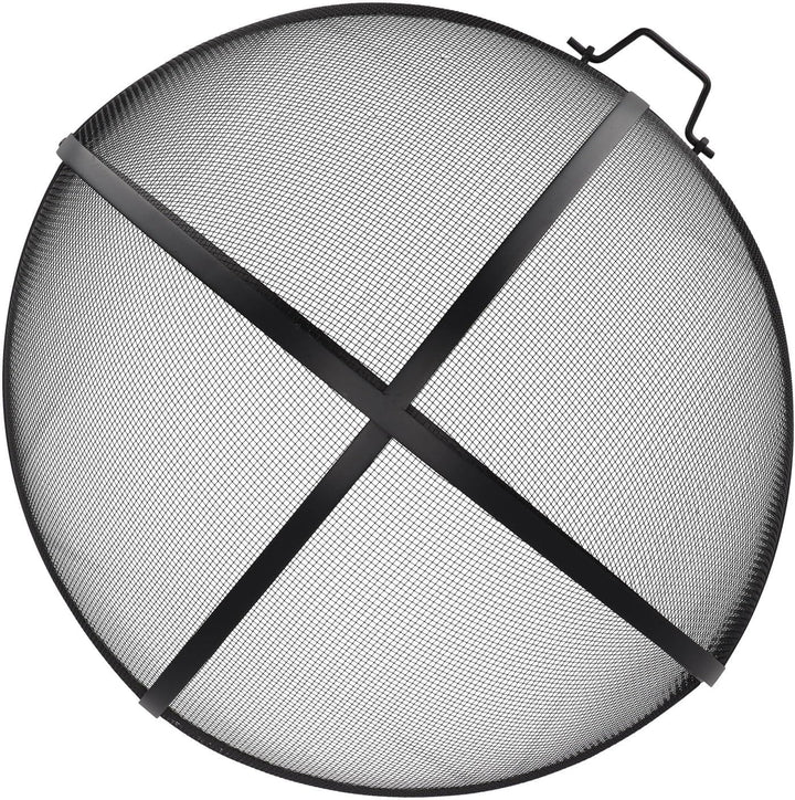 Esschert Design Feuerstellengitter, Funkenschutz, halbkugel, faltbar, ca. 60 cm x 60 cm x 33
