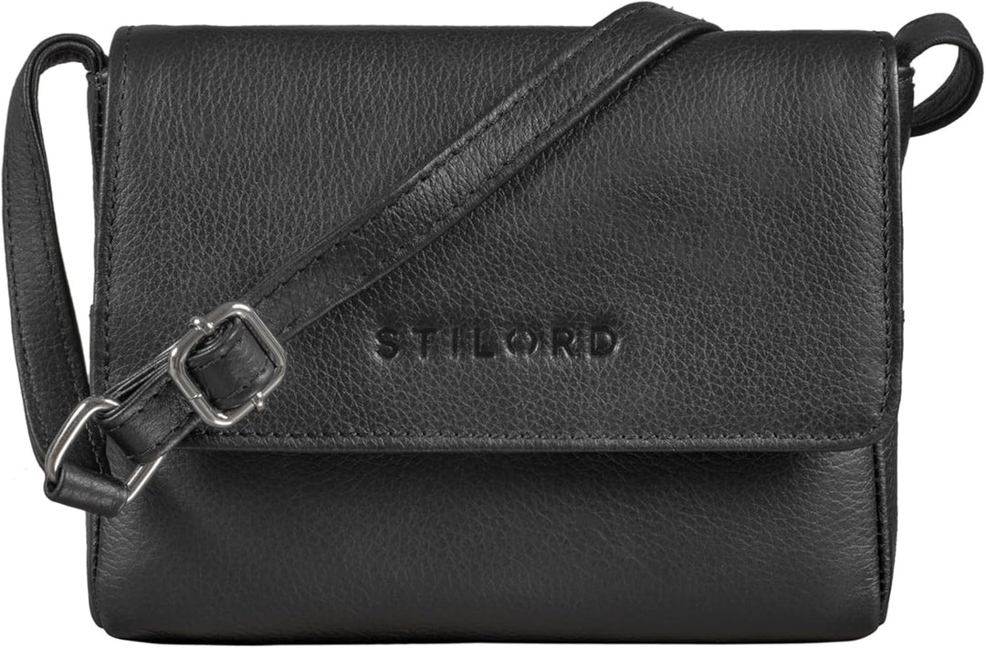 STILORD 'Audrey' Handtasche Damen Leder Klein Elegante Umhängetasche für Frauen Mini Crossbody Bag S
