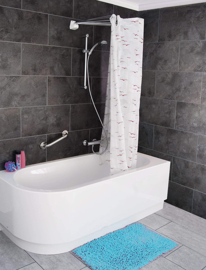 RIDDER Ersatzduschvorhang Ombrella Sylt rosé 210x170 cm 210x170 cm Rosé, 210x170 cm Rosé