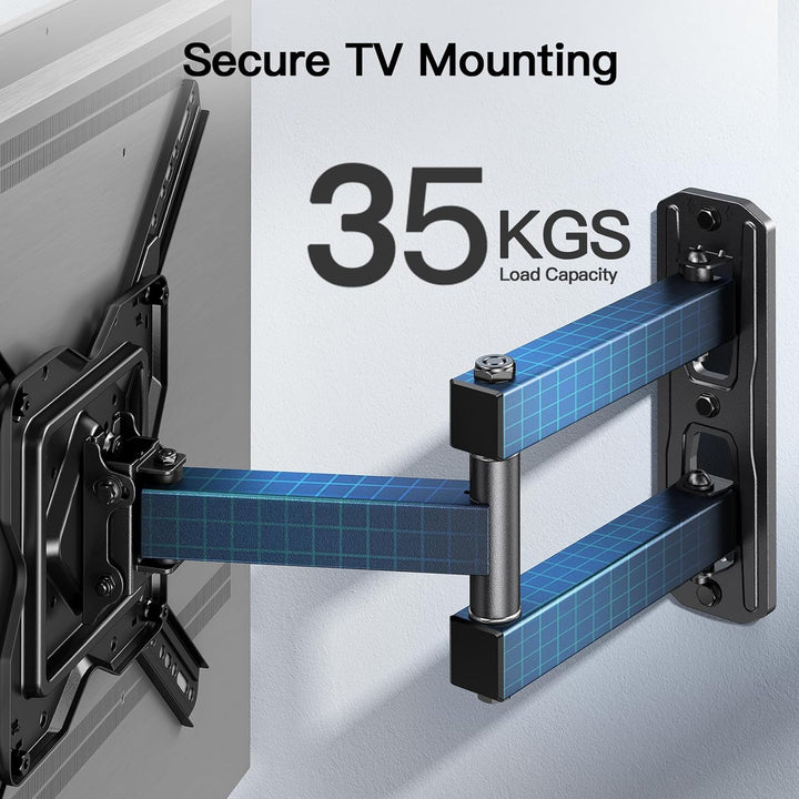 PERLESMITH TV Wandhalterung Schwenkbar Neigbar, Wandhalterung Fernseher für 26-60 Zoll Flach &amp; Curve