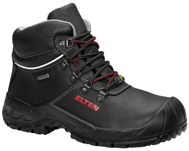 ELTEN Sicherheitsschuhe RENZO GTX XW Mid ESD S3 CI, Damen und Herren, Leder, Stahlkappe, leicht, rob