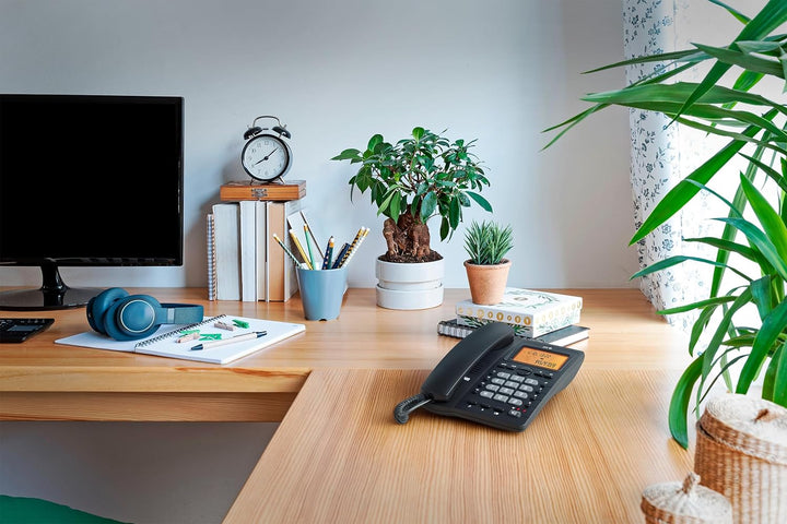 SPC Office ID 2 - Festnetztelefon mit beleuchtetem Display, 4 Direktspeichern und 10 indirekten Spei