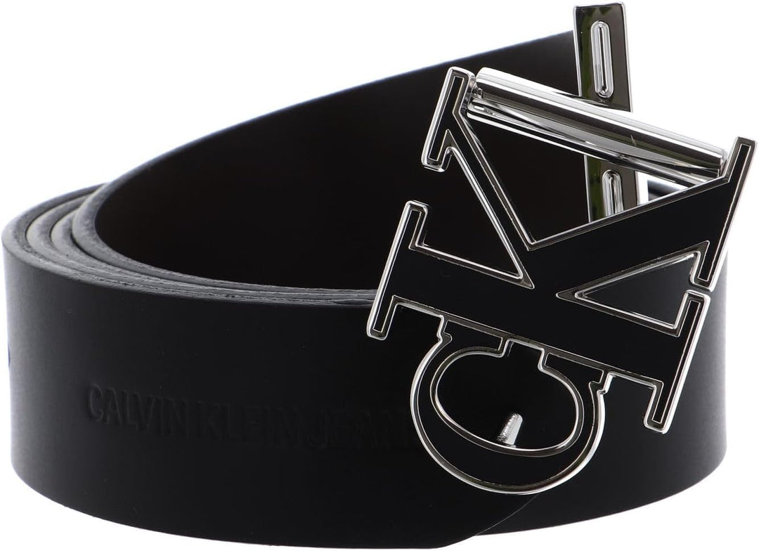 Calvin Klein Mono Hardware Belt W95 Black/Bitter Brown - kürzbar