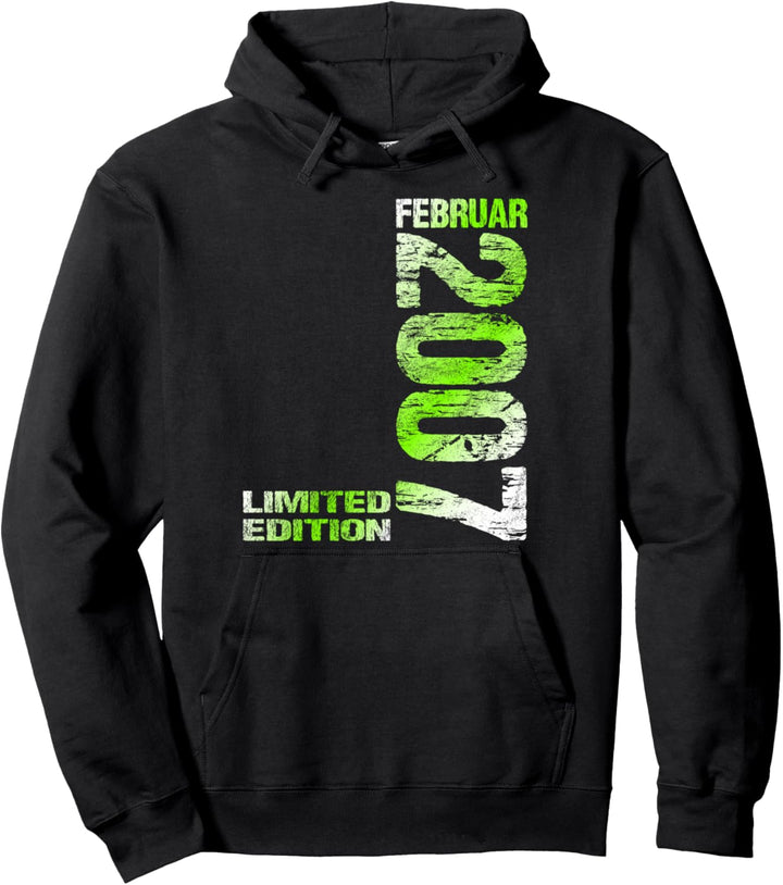 Februar 2007 Junge Mädchen 17. Geburtstag Limited Edition 17 Pullover Hoodie