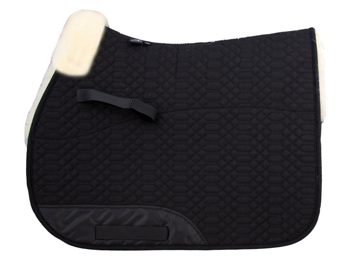 Engel Reitsport Lammfell Schabracke Half Lined SCHABRA1-VSS-SCH-MED Steppstoff schwarz Fell med. Vie