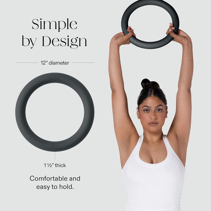 Bala Power Ring, 2-in-1 Kettlebell & Dumbbell, 10lb - Full Body Home Gym Workout Equipment for Stren