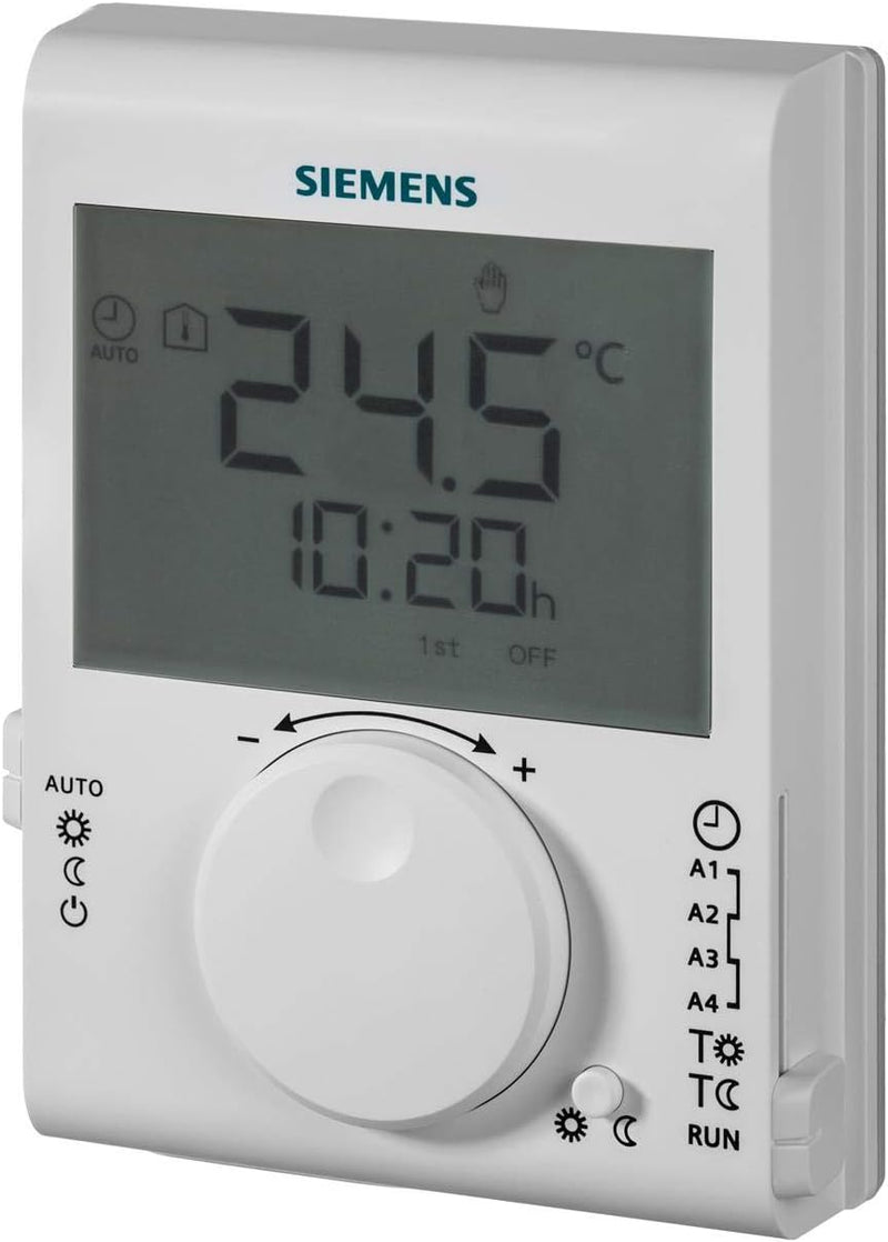 SIEMENS - RDJ100 Raumtemperatur-Regler mit Tagesschaltuhr und grosser LCD-Anzeige