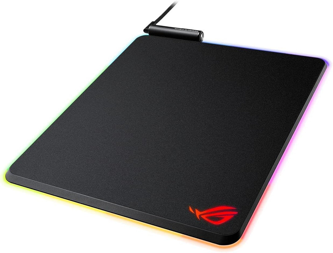 ASUS ROG Balteus Vertikales Gaming-Mauspad mit Harter, mikrotexturierter Gaming-Oberfläche, USB-Pass