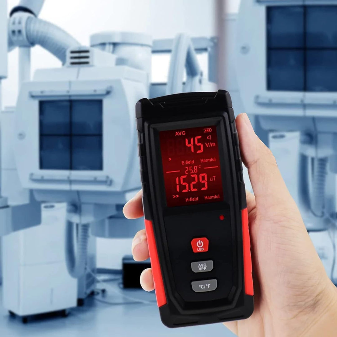 EMF-Messgerät, Handheld LCD digitaler Strahlungsdetektor für elektromagnetische Felder, EMF Meter Ma