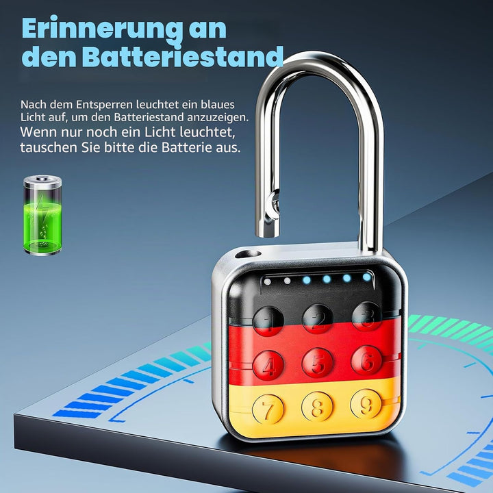 Zahlenschloss, Zahlenschloss für Spind, Schliessfachschloss & Gym Locker Lock - Hohe Sicherheit, ein