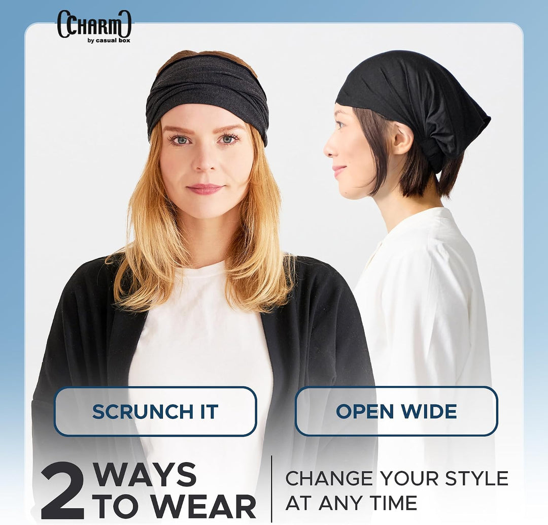 CHARM Stirnband Herren Bandana Damen - Kopftuch Herren Hair Band Men Headband Damen Piraten Haarband