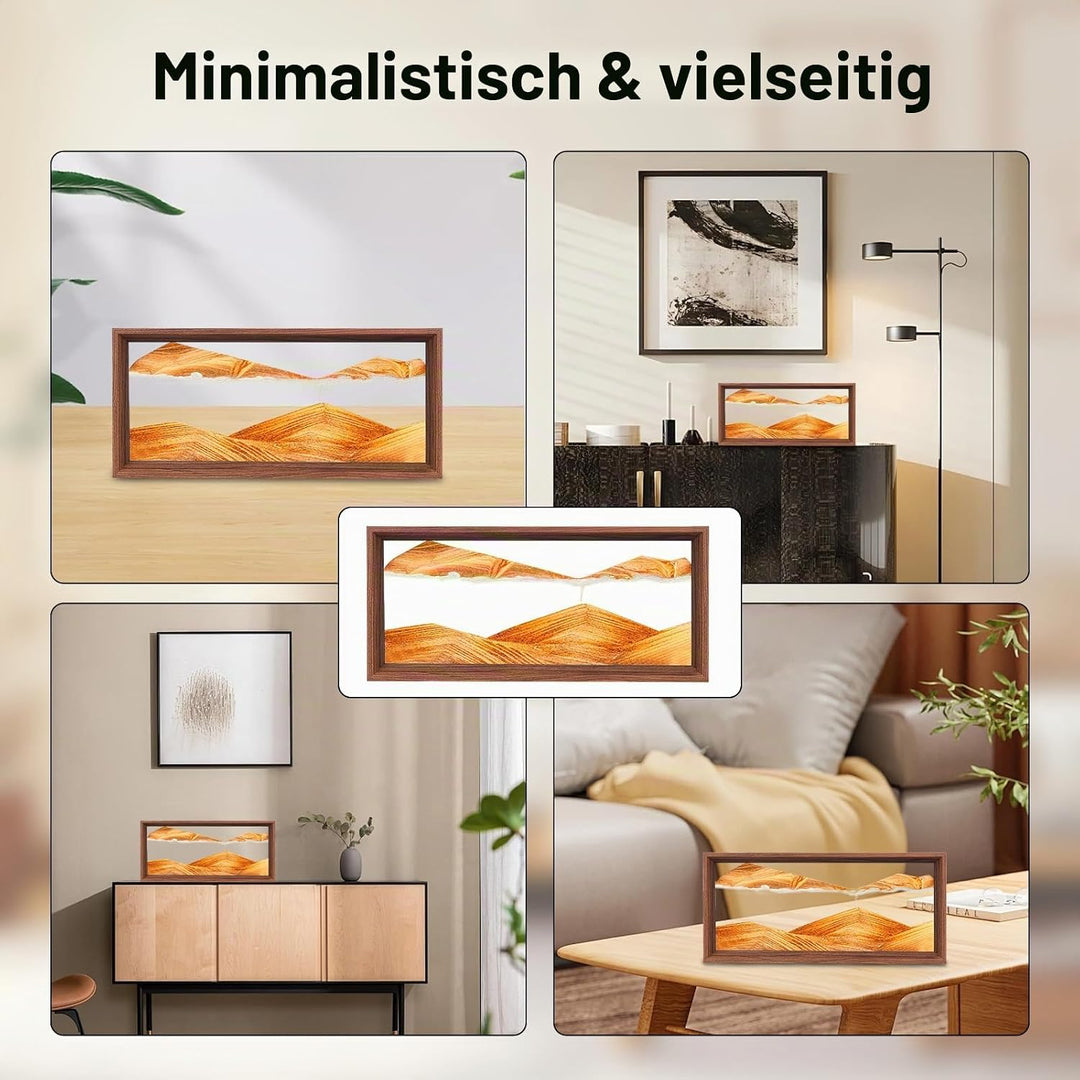 AzureLeap Sandbilder zum Drehen 3D Sandscape die Sandkunst in Tiefsee Fliessende Sandmalerei Sandbil