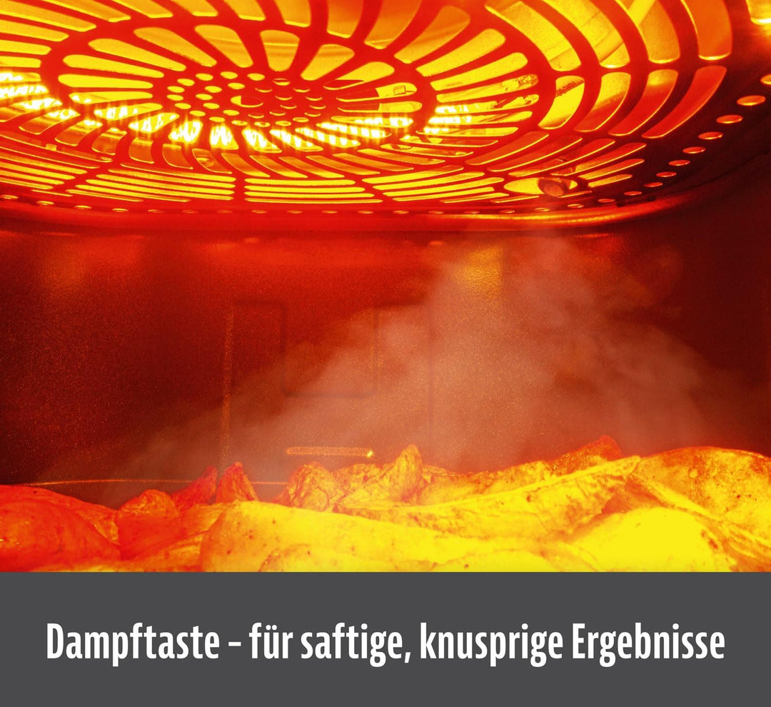Heissluftfritteuse mit Dampffunktion, 6 l, 1800 W &amp; Keramikbeschichtung