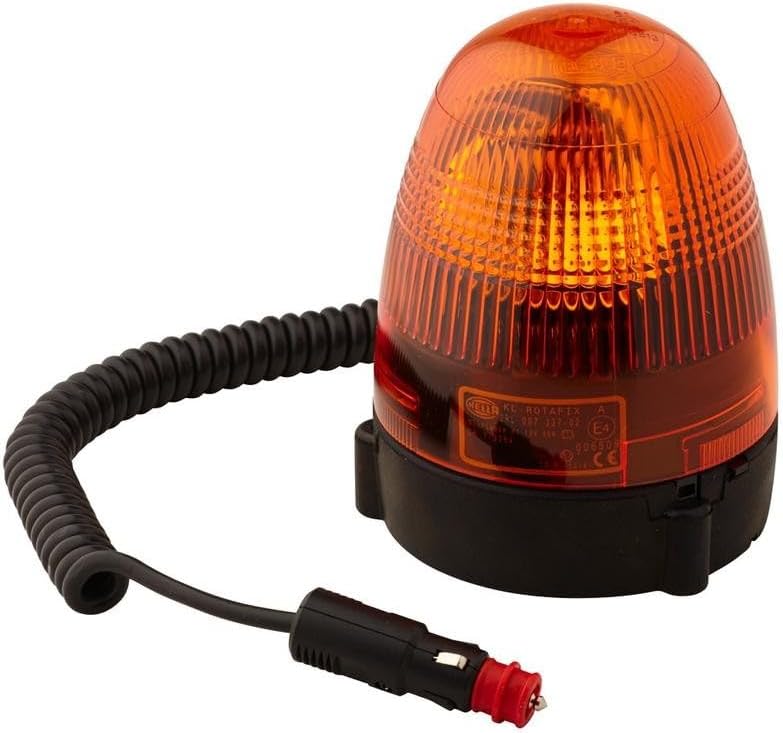 HELLA - Halogen-Rundumkennleuchte - KL Rotafix - 12V - gelb - Magnetbefestigung - Kabel: 2500mm - St