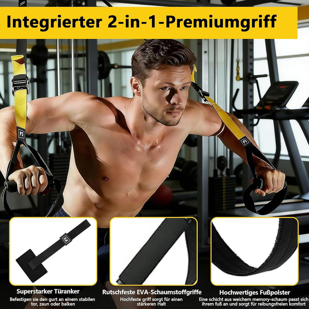 Schlingentrainer, Sling Trainer für ein Ganzkörpertraining | Verstellbarer Schlingentrainer für Zuha