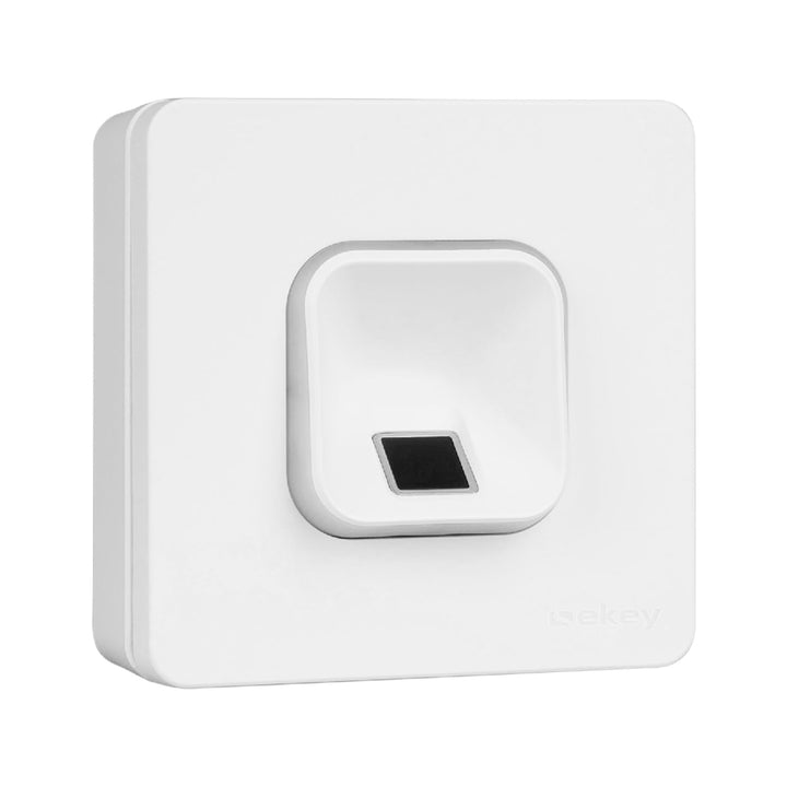 EKEY 203705 xLine Fingerprintset (Fingerprint Weiss, Kunststoffrahmen Weiss, Aufputzgehäuse, Control