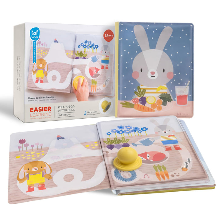 Taf Toys 13465 - Magisches Wasserbuch für Kinder – Mit Wasserstempel, Wird lebendig beim Befeuchten