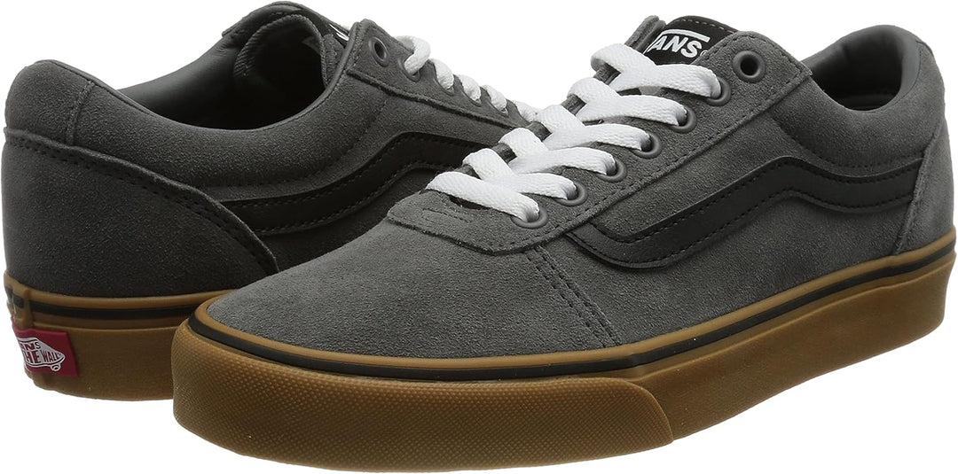 Vans Herren Ward Sneaker 39 EU Suede Pewter Gum, 39 EU Suede Pewter Gum