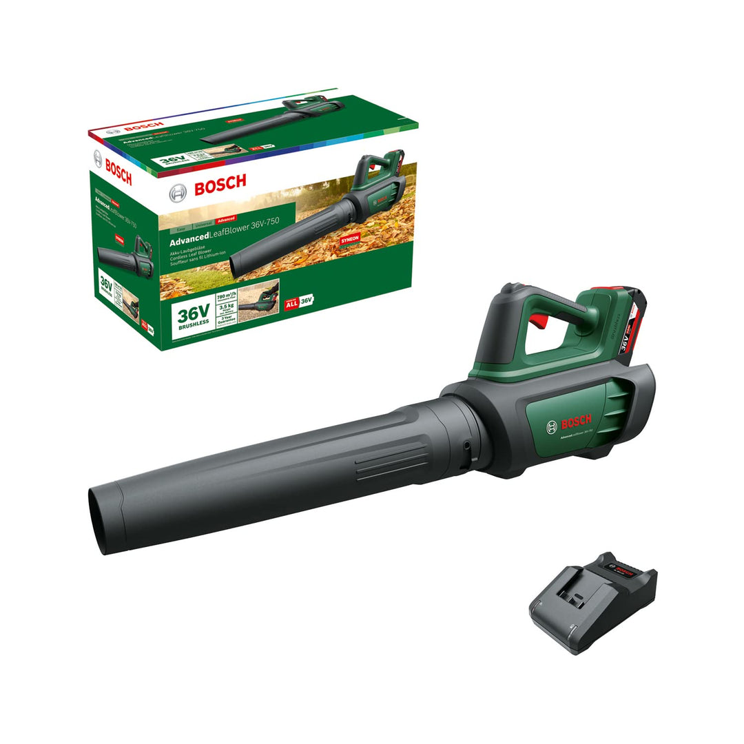 Bosch Akku-Laubbläser AdvancedLeafBlower 36V-750 (1x Akku 2,0 Ah, 36 Volt System, Bürstenloser Motor