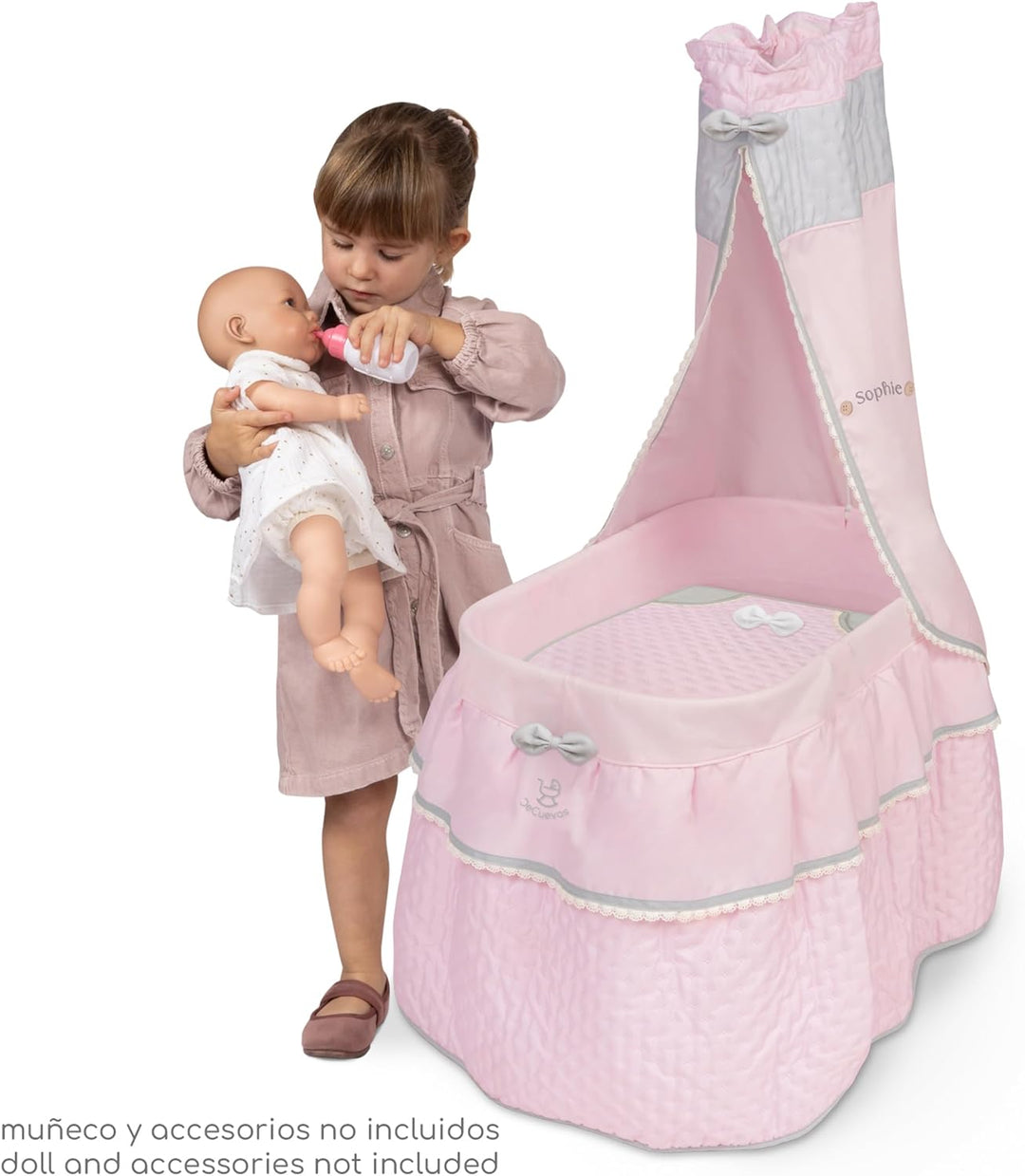 Puppenwiege Sophie mit Baldachin von DeCuevas 51075