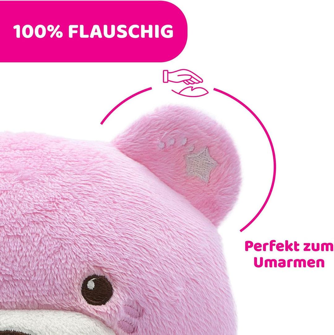 Chicco First Dreams Baby Bär Plüsch-Teddybär, weicher Projektor mit Nachtlicht, Lichteffekten und en