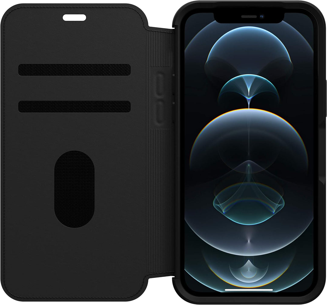 OtterBox Strada Hülle für iPhone 12 / iPhone 12 Pro, stossfest, sturzsicher,Premium Lederfolio mit z