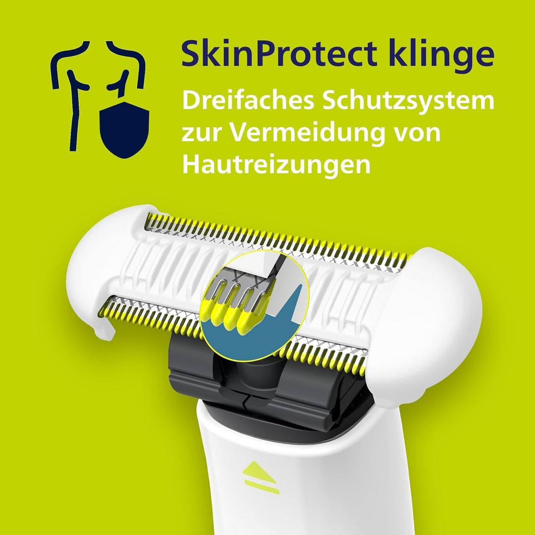Philips OneBlade Intimate, elektrischer Intimrasierer und Intimtrimmer für Männer und Frauen, mit ex