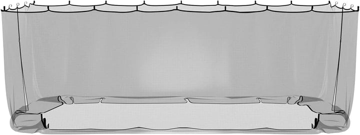 Gecheer Moskitonetz für Pavillon, 220 Mesh Polyester, Reissverschluss, Klettband, 6x3x2 m, für Garte