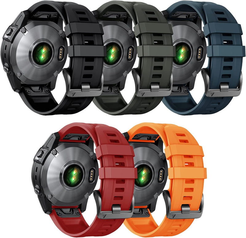 ANBEST Armband für Garmin Fenix 7 Pro/6 Pro/EPIX 2 Armband, 22mm Quick Fit Ersatzarmband für Fenix 6