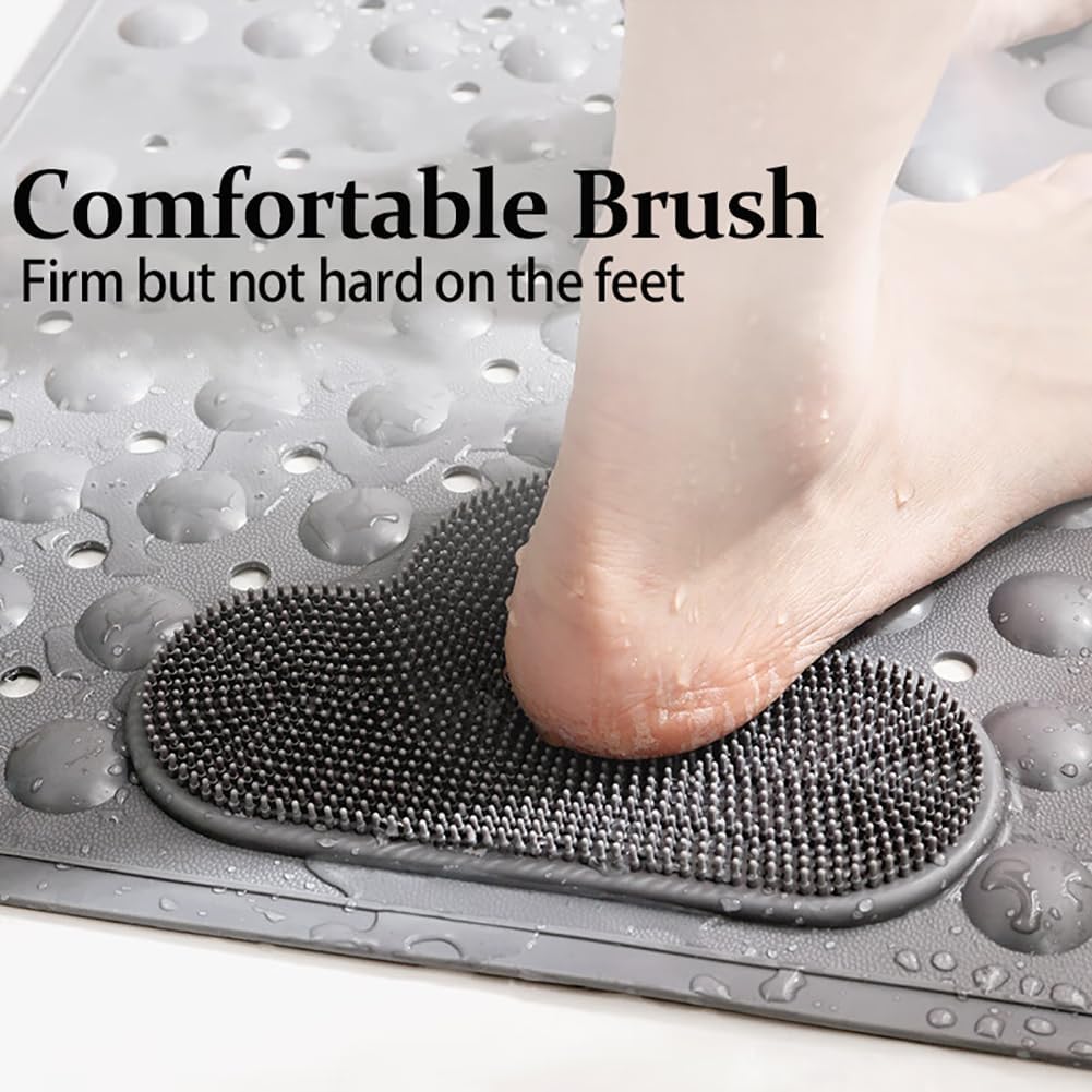 Duschmatte rutschfest 120x80cm,Antirutschmatte Dusche mit Ablauflöchern,Duscheinlage rutschfest mit