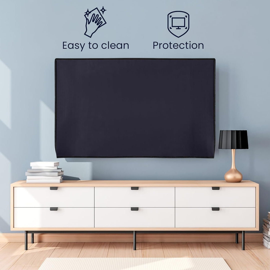 kwmobile 75" TV Hülle - Fernseher Bildschirmschutz Abdeckung - TV Bildschirm Staubschutzhülle - Dunk