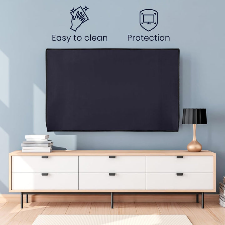 kwmobile 75" TV Hülle - Fernseher Bildschirmschutz Abdeckung - TV Bildschirm Staubschutzhülle - Dunk