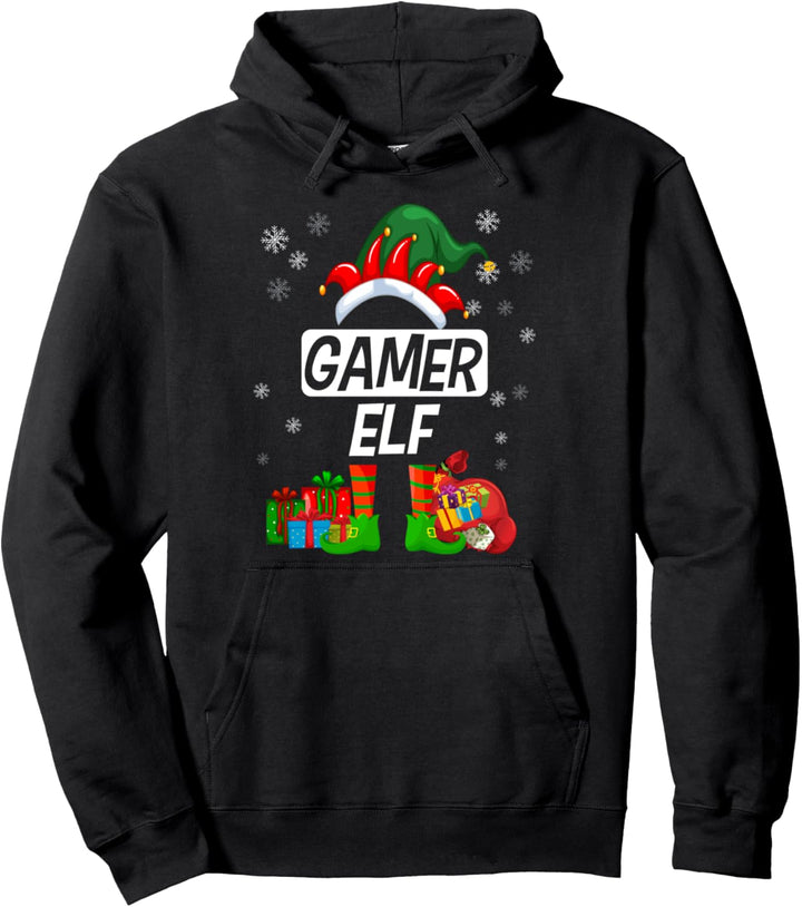 Gamer Elf Gamerin Zocken Konsole Video Game Spieler Zockerin Pullover Hoodie