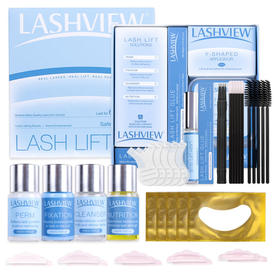 LASHVIEW Lash Lift Kit, professionelle Qualität | Semipermanente Locken | Haltbarkeit bis zu 1 Monat