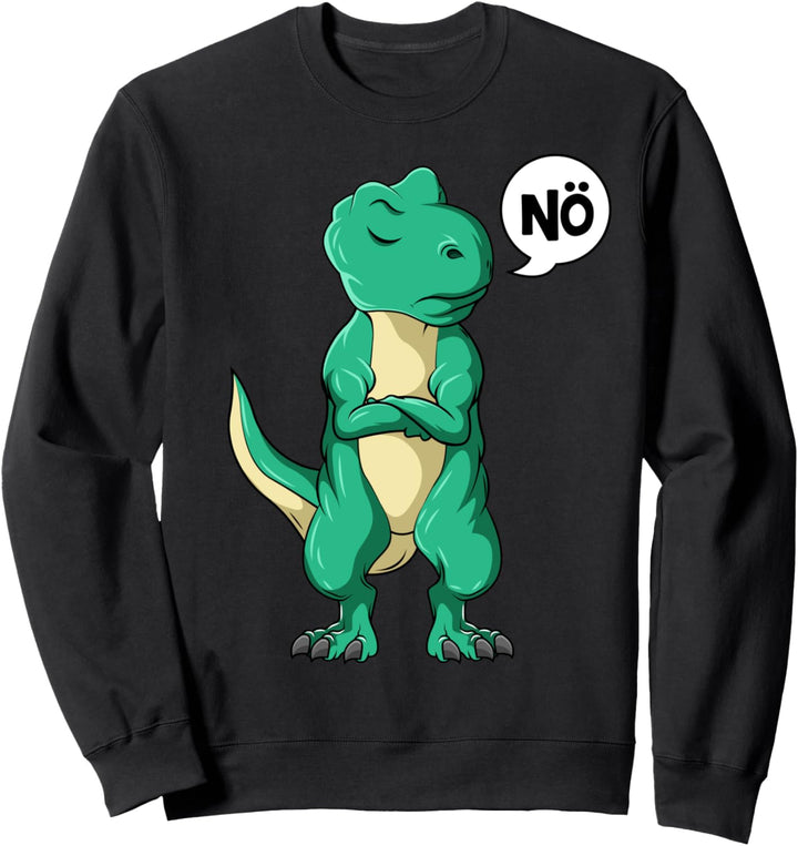Dinosaurier Nö Dino T-Rex Kinder Jungen Mädchen Kinder Sweatshirt