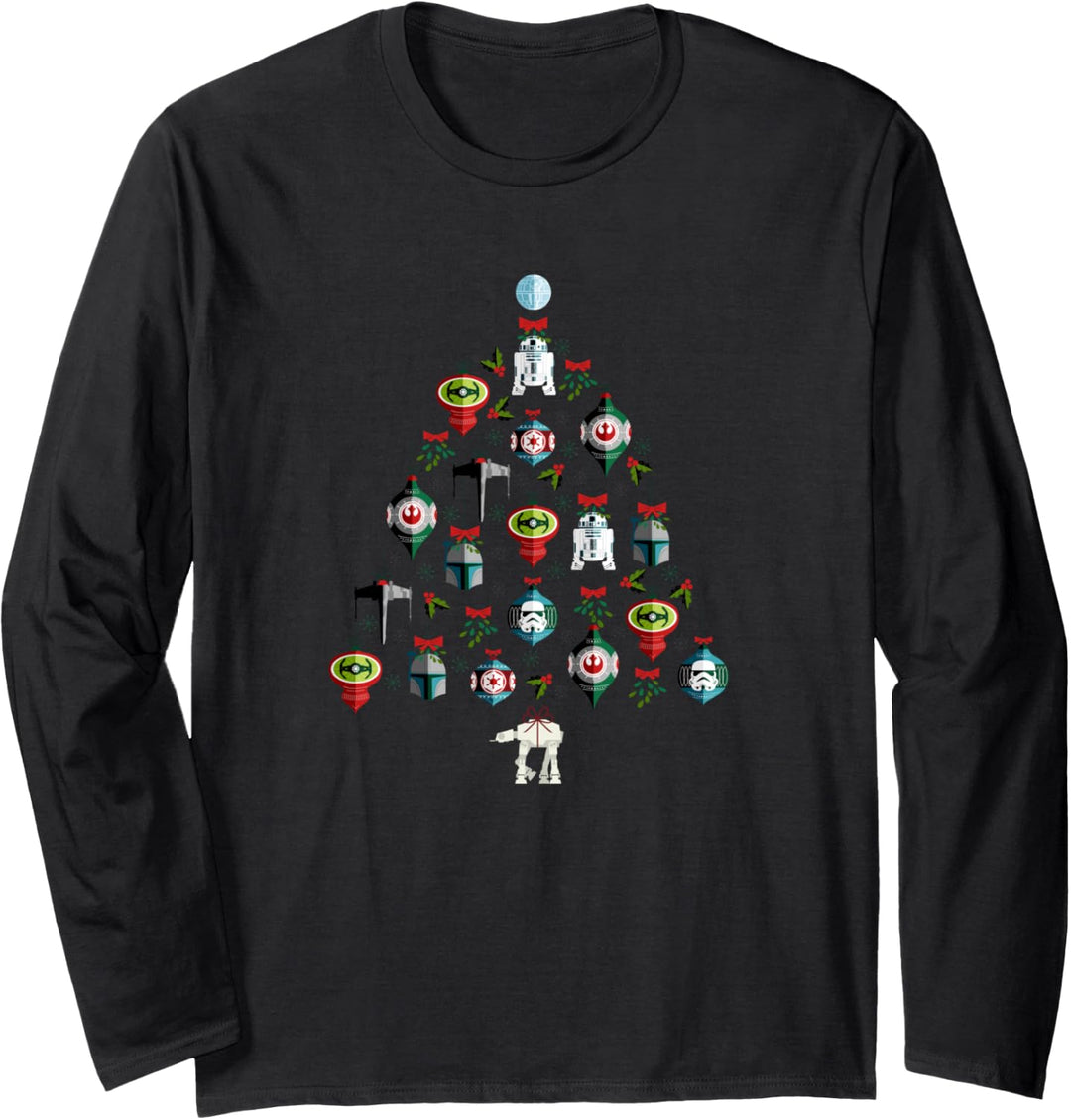 Star Wars Christmas Tree Ornaments Holiday Langarmshirt