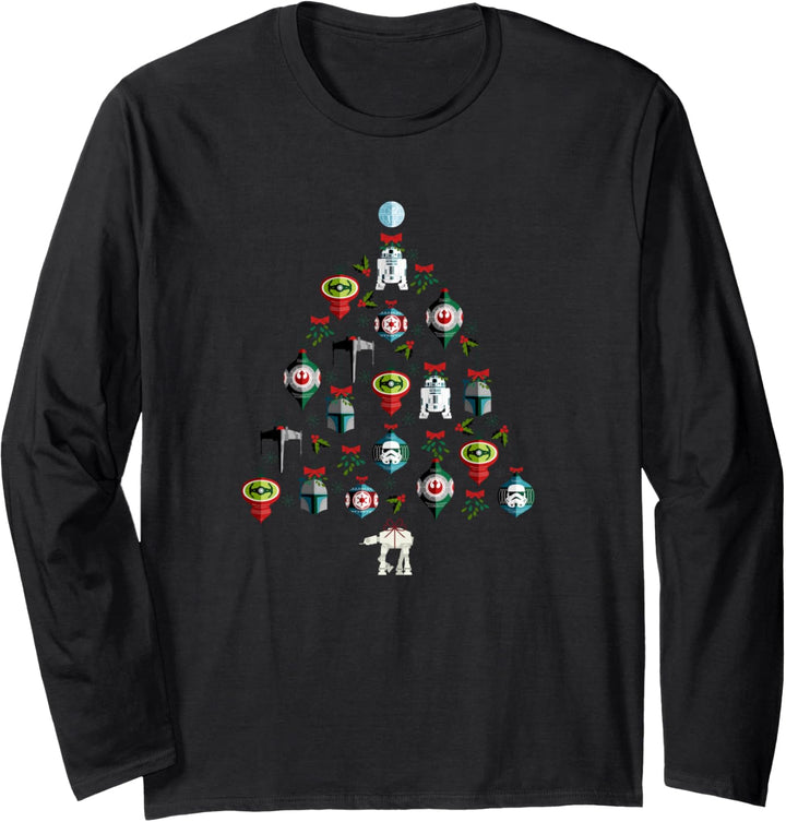 Star Wars Christmas Tree Ornaments Holiday Langarmshirt