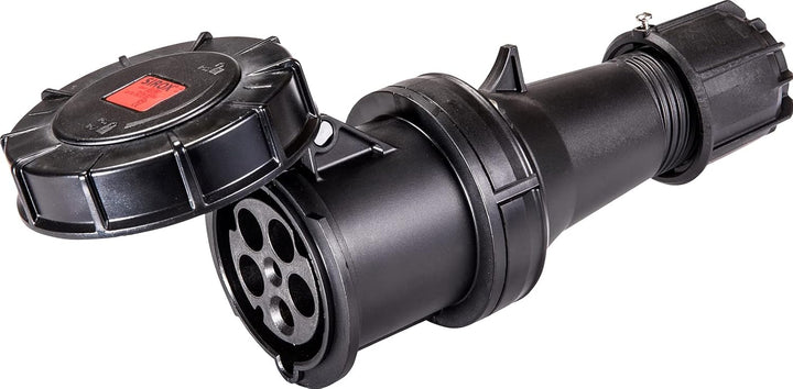 SIROX® CEE-Kupplung IP 67, 5-polig, 400 V, 6 h, schwarz Stromstärke 63 A, vernickelte Kontakte ja, P