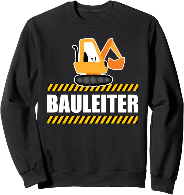 Witzige Bauleiter Bagger Mann Junge Bauleiter Baustelle Sweatshirt