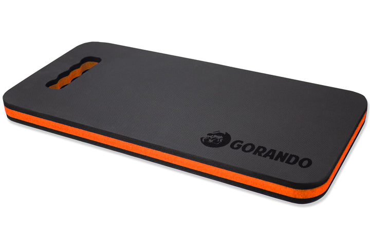 GORANDO® Premium Kniekissen |orange| Kniebrett | Knieunterlage - Ideal für die Arbeit in Werkstatt,