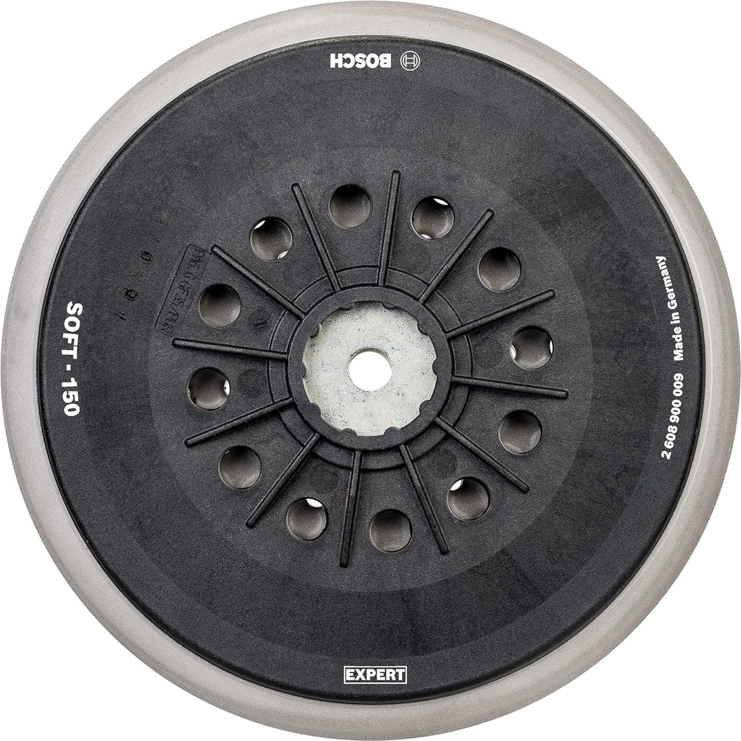 Bosch Professional 1x Expert Multihole Stützteller (für Bosch, Version weich, Ø 150 mm, Zubehör Exze