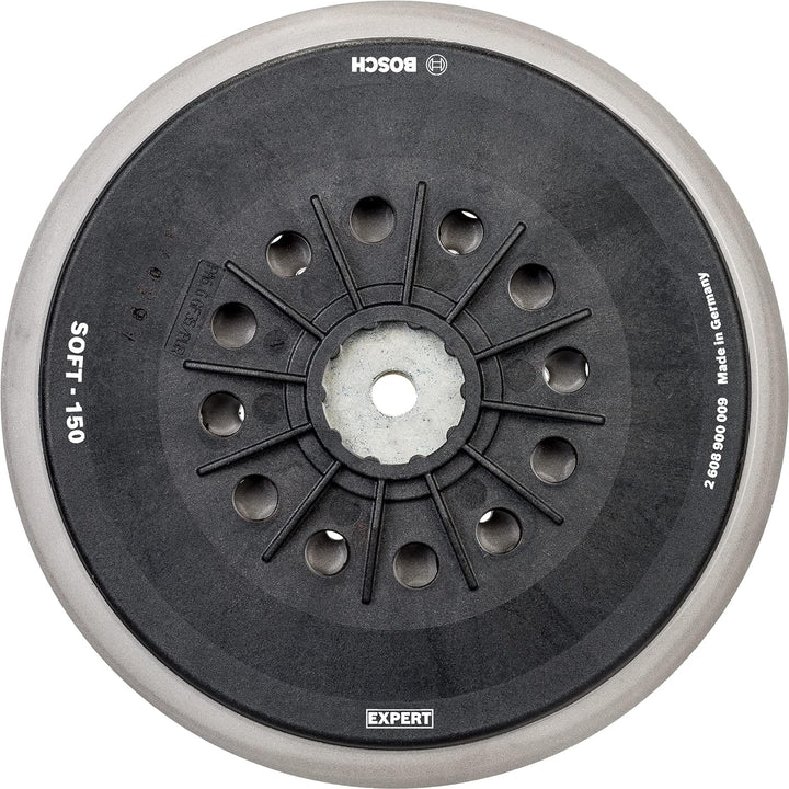 Bosch Professional 1x Expert Multihole Stützteller (für Bosch, Version weich, Ø 150 mm, Zubehör Exze
