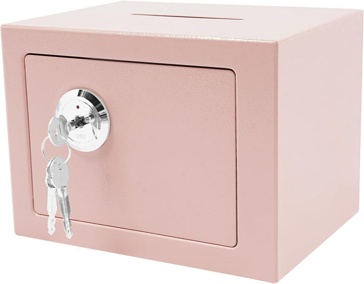 Safe Tresor Klein - Möbeltresor mit Schlüssel Safe Geldschrank 23x17x17cm feuerfest für Schmuck, Bar