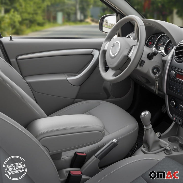OMAC Armlehne für VW Touran 2003-2015 - Snap-On - ABS + Kunstleder - Keine Bohrung oder Installation