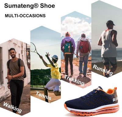 Sumateng Sneaker Damen Air Sportschuhe rutschfest Atmungsaktiv Laufschuhe Luftpolster Turnschuhe Lei