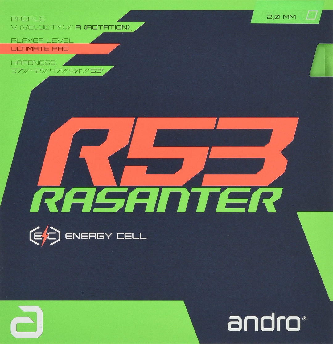 ANDRO Belag Rasanter R 53 grün 1,7 mm, grün 1,7 mm