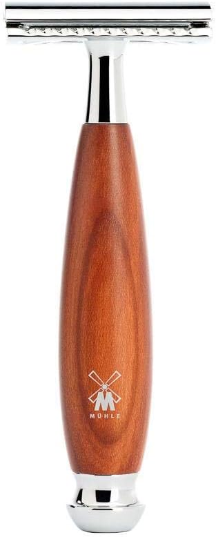 MÜHLE Rasierset mit Schale - Vivo Serie - Black Fibre - Rasierhobel - Pflaumenholz