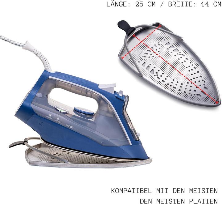 Erreke Bügeleisensohle, Bügelsohle, Bügelsohlenaufsatz, Textilschutzsohle Antihaft, Passt auf die Me